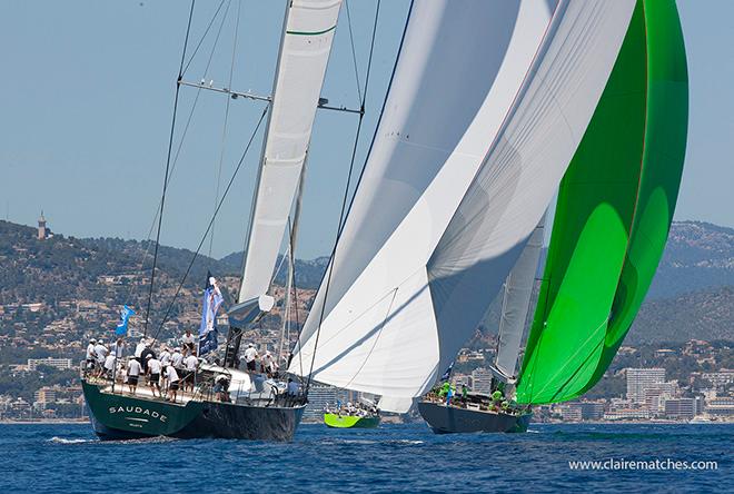 Today's first Pantaenius race, saw champagne conditions and close battles on the Bay of Palma. © www.clairematches.com